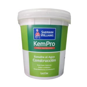 ESMALTE AL AGUA KP CONSTRUCCIÓN SATÍN BLANCO TIN 5GL